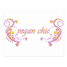 moda del vegano postal