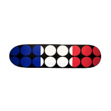 Moda femenina elegante de Francia: Bandera del fra Tabla De Skate