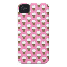 Moda femenina linda del modelo de la comida del co iPhone 4 Case-Mate cárcasas