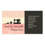 Moda hecha a mano femenina Moda Plantillas De Tarjetas Personales