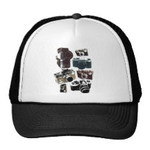 Moda retra de las cámaras del Grunge del vintage Gorros Bordados