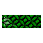 Modele 3" flaco verde" tarjeta de visita x1