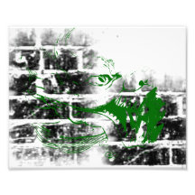 Modelo 199 del Grunge Impresión Fotográfica