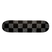 Modelo a cuadros del brillo del negro del brillo patines personalizados