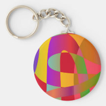 Modelo abstracto con la serpentina elegante brilla llavero personalizado