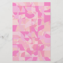 Modelo abstracto rosado tarjeton