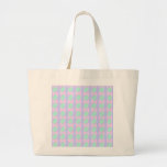 Modelo abstracto verde y rosado de neón bolsa lienzo