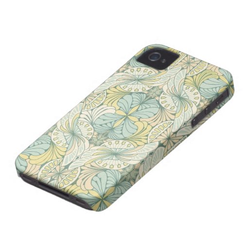 modelo adornado del extracto del nouveau del arte iPhone 4 cobertura