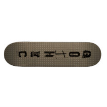 Modelo aherrumbrado gótico de la textura del metal patines 