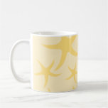 Modelo amarillo de las estrellas de mar taza