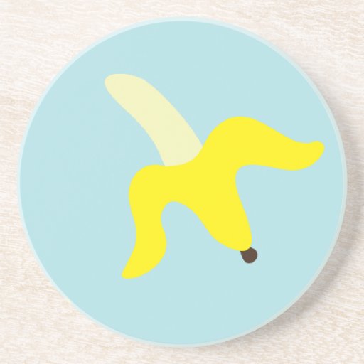 Modelo amarillo del plátano posavasos diseño