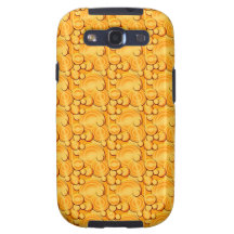 Modelo anaranjado del círculo samsung galaxy SIII funda