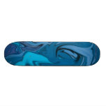 Modelo azul abstracto Stateboard del remolino Tabla De Skate