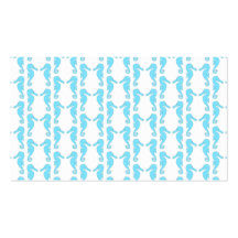 Modelo azul claro del Seahorse Tarjetas De Visita