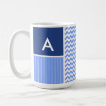 Modelo azul de Chevron Tazas