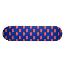 Modelo azul de la magdalena tablas de patinar