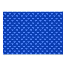 Modelo azul de los corazones comunicados personales 