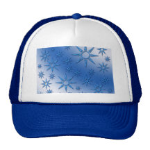 Modelo azul de los soles gorros bordados