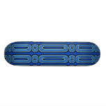 Modelo azul del círculo tabla de patinar