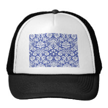 Modelo azul marino del damasco gorras de camionero