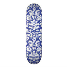 Modelo azul marino del damasco patineta personalizada