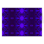 Modelo azul marino del fractal felicitación