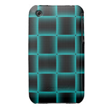 Modelo Azul-Resumido de la casilla negra Case-Mate iPhone 3 Carcasa