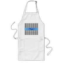 Modelo blanco conocido personalizado de la tela es delantal