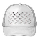 Modelo blanco y negro de la vaca gorras de camionero