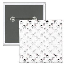 Modelo blanco y negro de la vaca pins