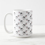 Modelo blanco y negro de la vaca taza