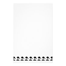 Modelo blanco y negro de los pájaros de Rhea Papeleria De Diseño