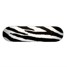 Modelo blanco y negro de moda de la cebra patines personalizados