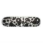 Modelo blanco y negro de Paisley Patín Personalizado