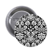 Modelo blanco y negro del damasco pins