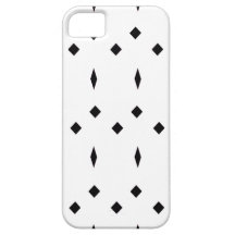 Modelo blanco y negro del diamante iPhone 5 protectores