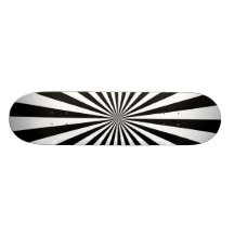 Modelo blanco y negro del rayo patín personalizado