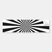Modelo blanco y negro del rayo pegatina de parachoque