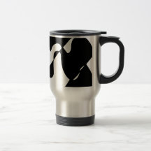 Modelo blanco y negro moderno tazas de café