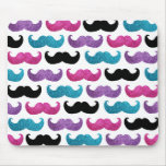 Modelo bling colorido del bigote (falso brillo) alfombrillas de ratones
