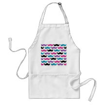 Modelo bling colorido del bigote (falso brillo) delantal