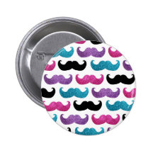 Modelo bling colorido del bigote (falso brillo) pins
