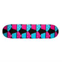Modelo brillante de la magdalena del azul y de las tabla de skate