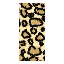 Modelo, Brown y negro del estampado leopardo Tarjetas Publicitarias Personalizadas