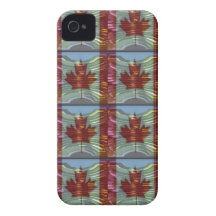 Modelo CANADIENSE ORGULLOSO de la HOJA DE ARCE iPhone 4 Case-Mate Funda