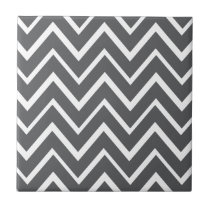 Modelo caprichoso gris oscuro del galón del zigzag azulejos