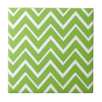Modelo caprichoso verde del galón del zigzag de la azulejos