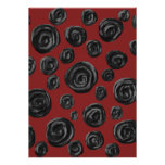 Modelo color de rosa rojo oscuro y negro anuncios personalizados