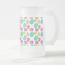 Modelo colorido de los huevos de Pascua de la prim Taza De Café