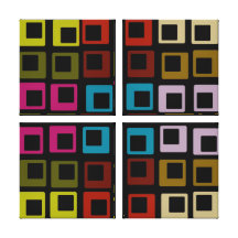 Modelo colorido retro inconsútil - lona envuelta impresión en lona